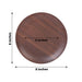 6 Round Wood Grain Design Heavy Duty Plastic Plates - Disposable Tableware
