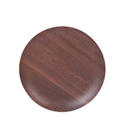 6 Round Wood Grain Design Heavy Duty Plastic Plates - Disposable Tableware DSP_PLR0028_8_BRN