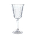 6 Shatterproof Plastic Wine Glasses with  Embossed Leaf Pattern - Clear DSP_CUWN010_10_CLR