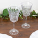 6 Shatterproof Plastic Wine Glasses with  Embossed Leaf Pattern - Clear DSP_CUWN010_10_CLR