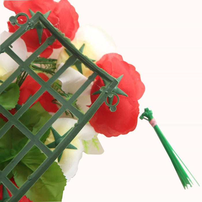 6 Silk Rose Flower Panels Artificial Floral Table Centerpiece