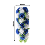 6 Silk Rose Flower Panels Artificial Floral Table Centerpiece