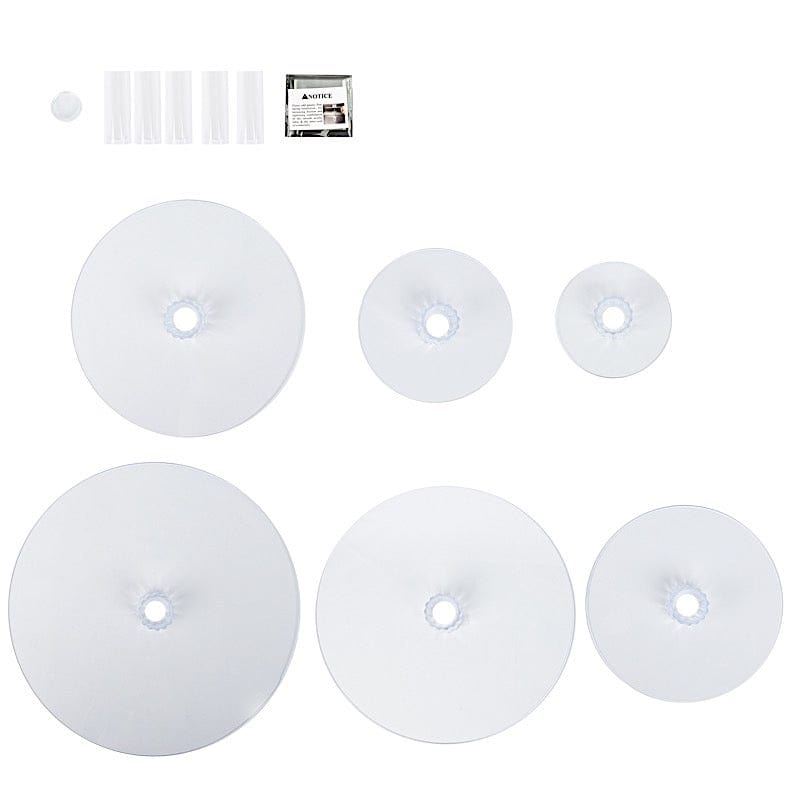 6 Tiers 22" Acrylic Cupcake Stand Set - Clear CAKE_STND_R6A