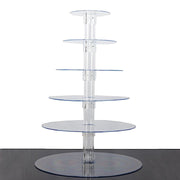 6 Tiers 22" Acrylic Cupcake Stand Set - Clear CAKE_STND_R6A
