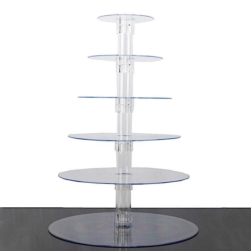 6 Tiers 22" Acrylic Cupcake Stand Set - Clear CAKE_STND_R6A