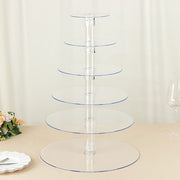 6 Tiers 22" Acrylic Cupcake Stand Set - Clear CAKE_STND_R6A