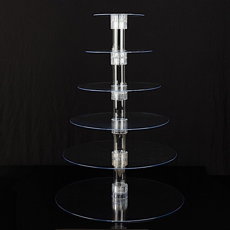 6 Tiers 22" Acrylic Cupcake Stand Set - Clear CAKE_STND_R6A