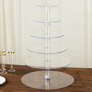 6 Tiers 22" Acrylic Cupcake Stand Set - Clear CAKE_STND_R6A
