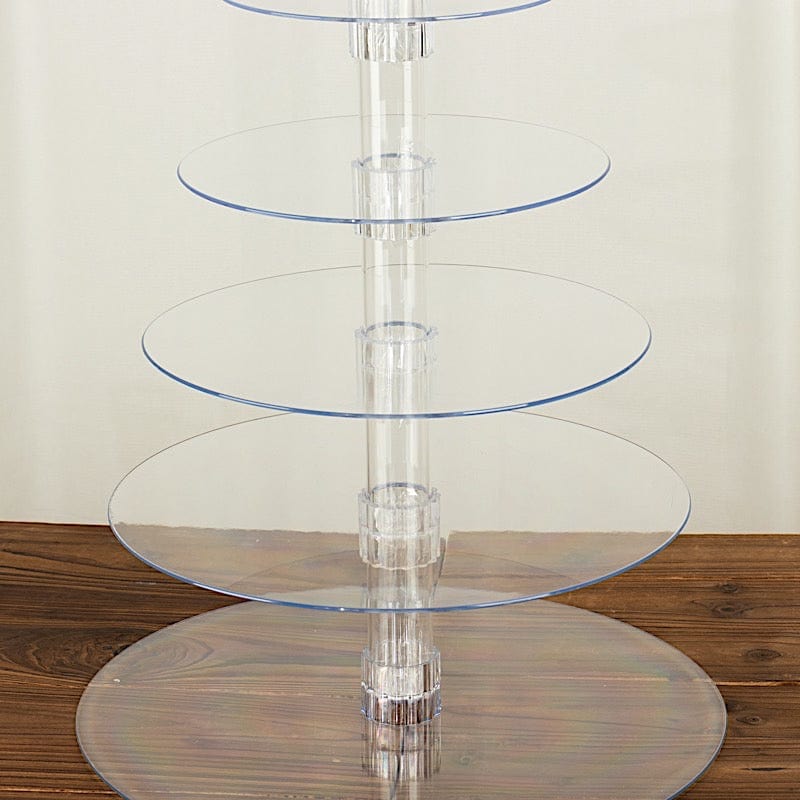6 Tiers 22" Acrylic Cupcake Stand Set - Clear CAKE_STND_R6A