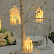 6 Warm White Mini Hanging Lantern Dimmable LED Lamp - Clear LED_ACRY_LAMP06_S_CLR