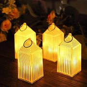 6 Warm White Mini Hanging Lantern Dimmable LED Lamp - Clear LED_ACRY_LAMP06_S_CLR