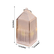 6 Warm White Mini Hanging Lantern Dimmable LED Lamp - Clear LED_ACRY_LAMP06_S_CLR