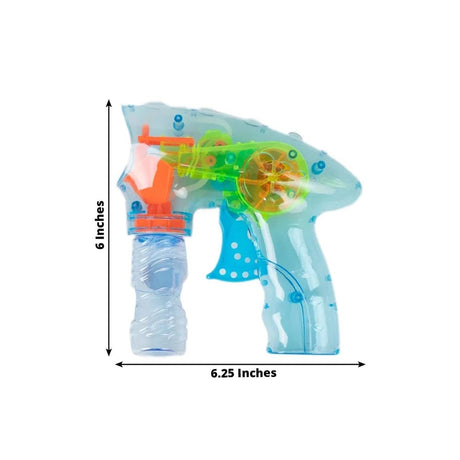 6 Wind Up Wedding Bubble Guns with Bottle Solutions - Pink and Blue BUBB_MAKE01_MIX
