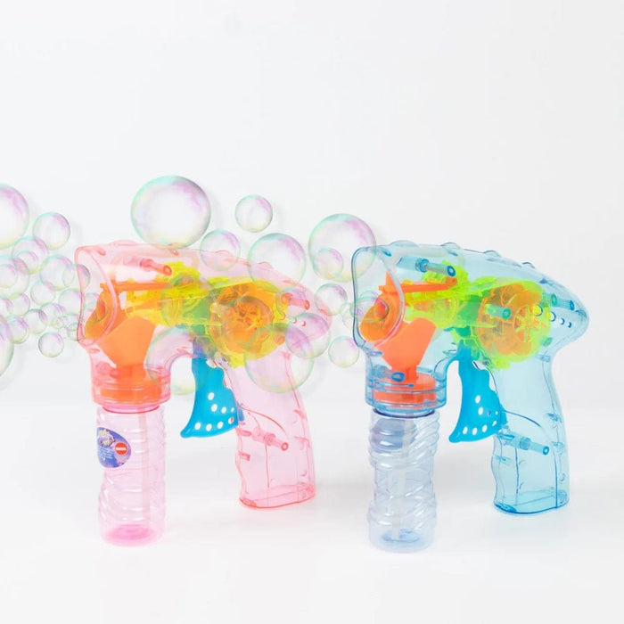 6 Wind Up Wedding Bubble Guns with Bottle Solutions - Pink and Blue BUBB_MAKE01_MIX