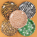 60 Animal Safari Print Paper Party Plates and Napkins Set DSP_PSET_R002_MIX_ANML