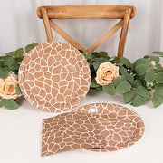 60 Animal Safari Print Paper Party Plates and Napkins Set DSP_PSET_R002_MIX_ANML