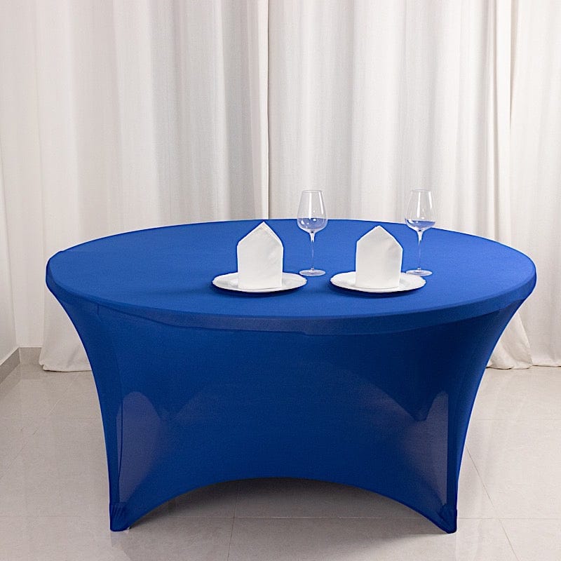 60" Fitted Spandex Round Tablecloth TAB_SPX60_ROY