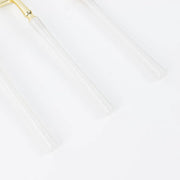 60 Gold Plastic Cutlery Fork Spoon Knife Set with White Handle - Disposable Tableware DSP_YY0018_BR_8_WHGD_PK60