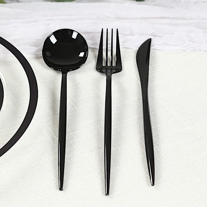 60 Heavy Duty Plastic Utensil Set