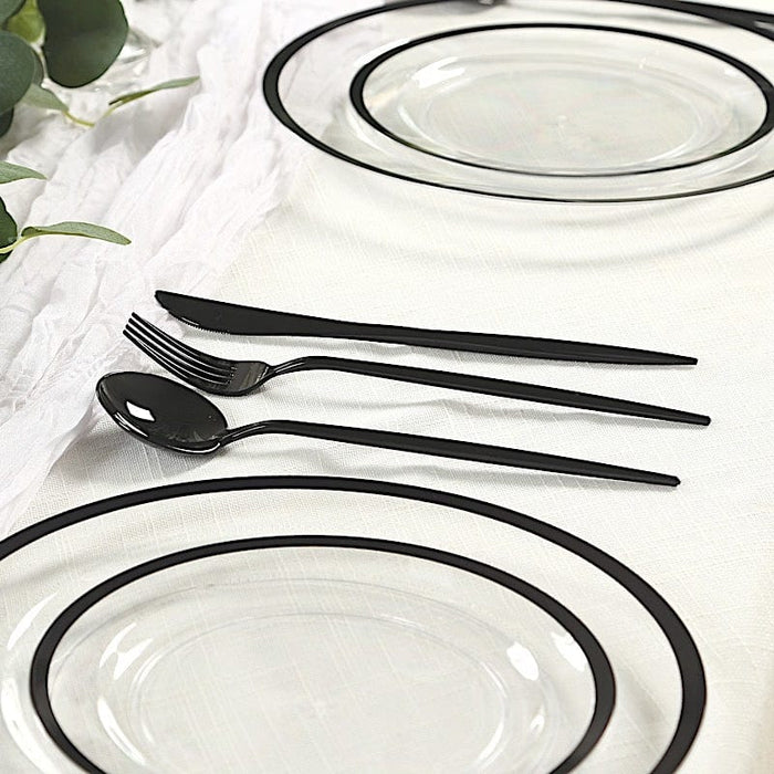60 Heavy Duty Plastic Utensil Set