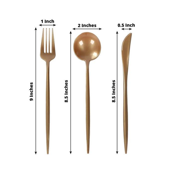 60 Heavy Duty Plastic Utensil Set