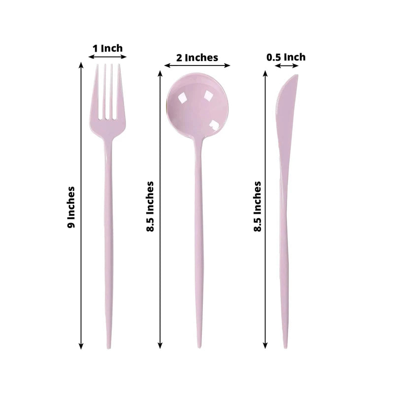 60 Heavy Duty Plastic Utensil Set