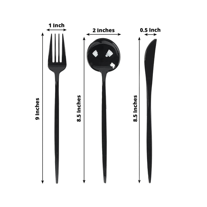 60 Heavy Duty Plastic Utensil Set