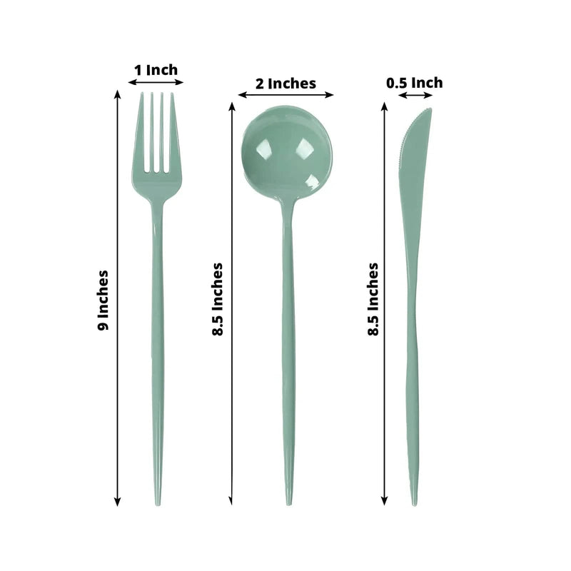 60 Heavy Duty Plastic Utensil Set