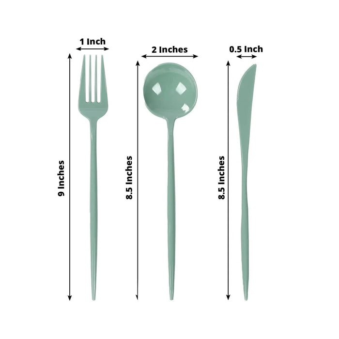 60 Heavy Duty Plastic Utensil Set