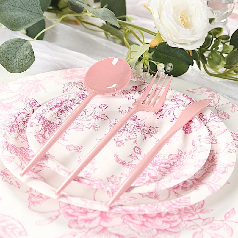 60 Heavy Duty Plastic Utensil Set