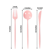 60 Heavy Duty Plastic Utensil Set
