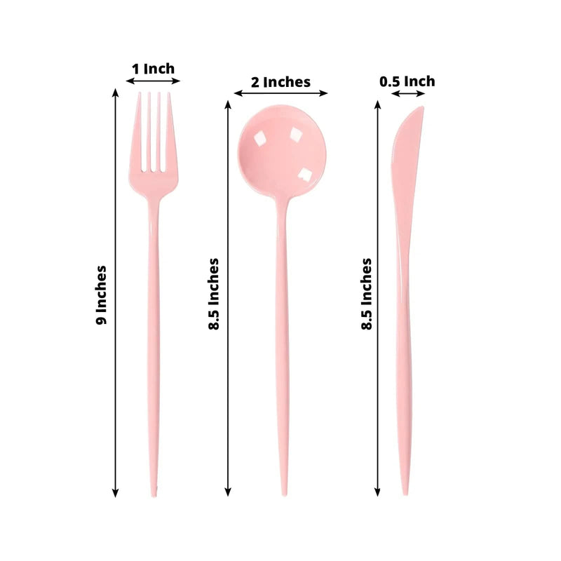 60 Heavy Duty Plastic Utensil Set