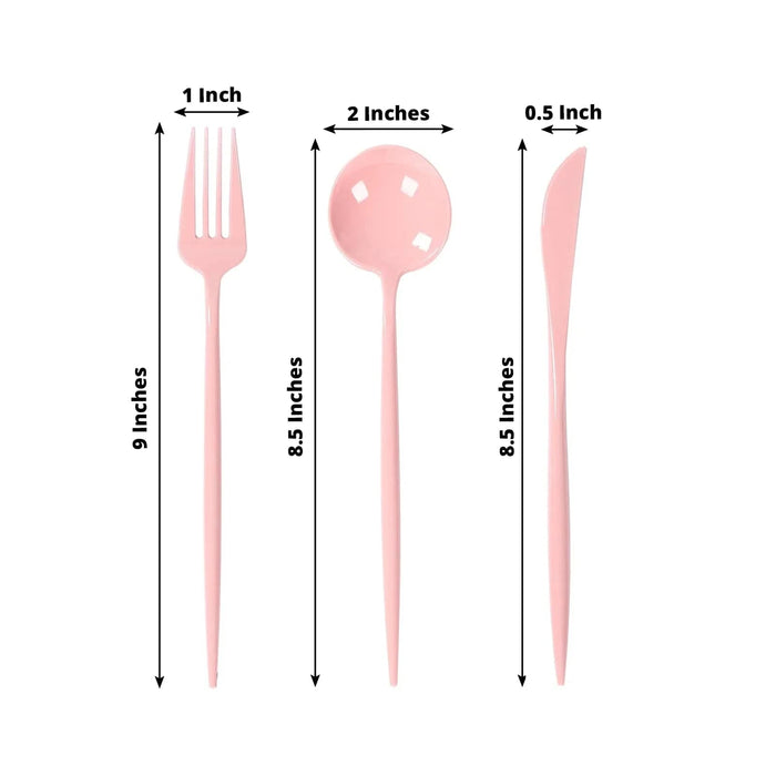 60 Heavy Duty Plastic Utensil Set