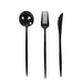 60 Heavy Duty Plastic Utensil Set DSP_YY0012B_9_BLK_PK60