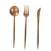 60 Heavy Duty Plastic Utensil Set DSP_YY0012B_9_GOLD_PK60