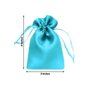 60 Satin 3" x 4" Wedding Party Favor Bags Drawstring Pouch