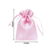 60 Satin 3" x 4" Wedding Party Favor Bags Drawstring Pouch