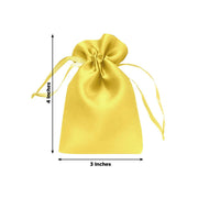 60 Satin 3" x 4" Wedding Party Favor Bags Drawstring Pouch