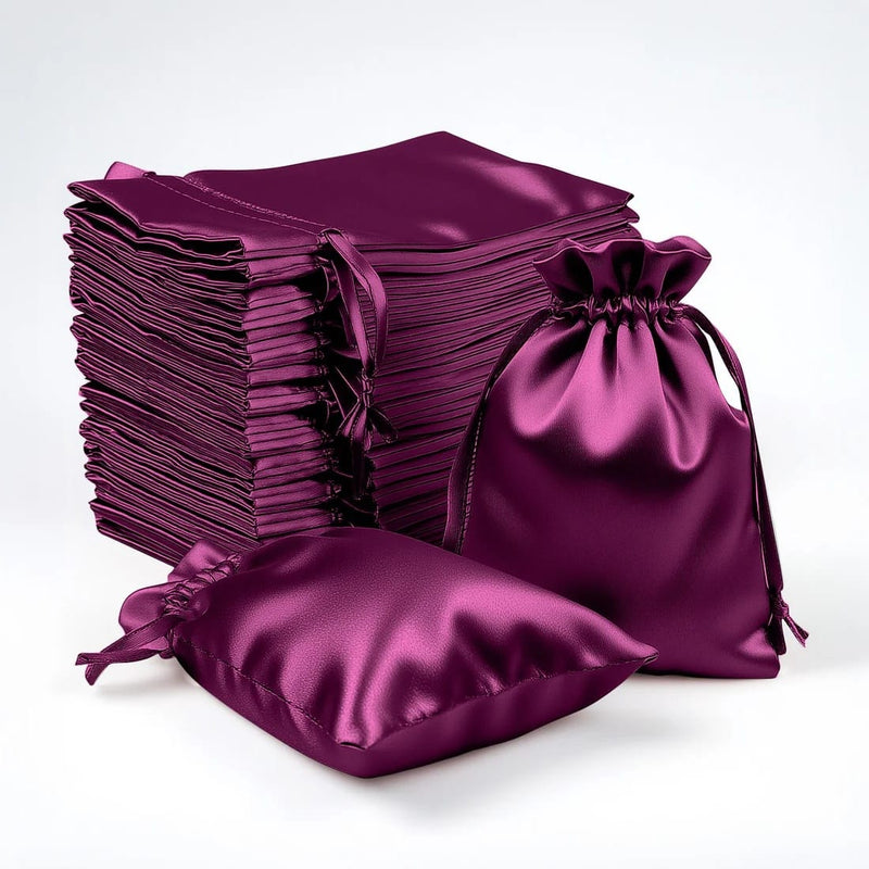60 Satin 3" x 4" Wedding Party Favor Bags Drawstring Pouch
