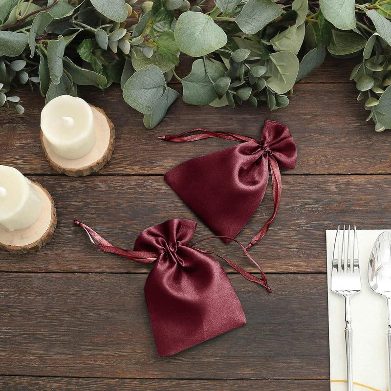 60 Satin 3" x 4" Wedding Party Favor Bags Drawstring Pouch
