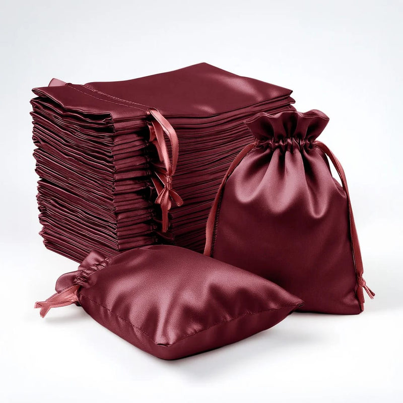 60 Satin 3" x 4" Wedding Party Favor Bags Drawstring Pouch