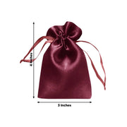60 Satin 3" x 4" Wedding Party Favor Bags Drawstring Pouch