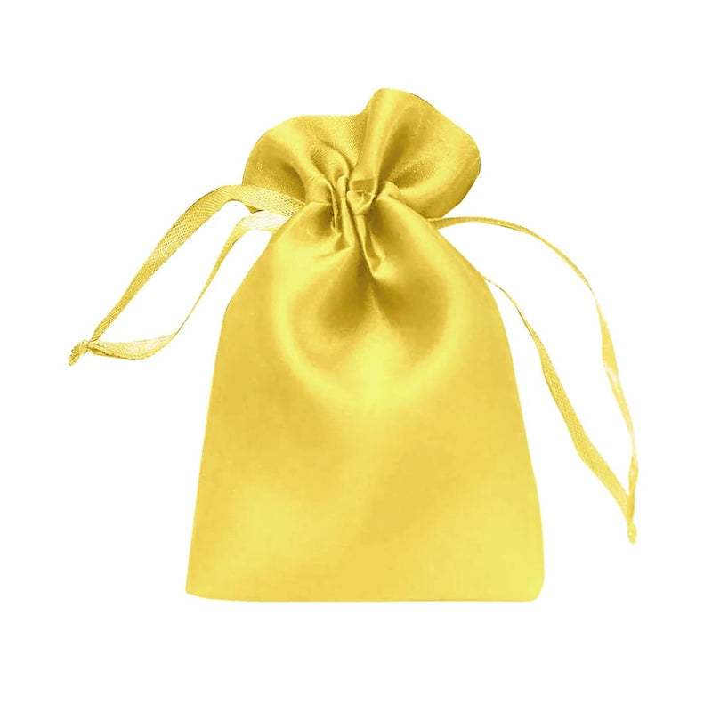 60 Satin 3" x 4" Wedding Party Favor Bags Drawstring Pouch BAG_SB_3x4_GOLD_PK60