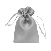 60 Satin 3" x 4" Wedding Party Favor Bags Drawstring Pouch BAG_SB_3x4_SILV_PK60
