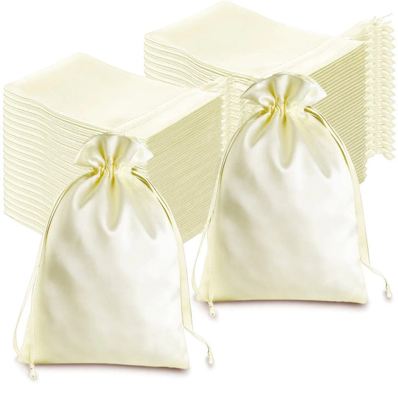 60 Satin 6" x 9" Wedding Party Favor Bags Drawstring Pouch