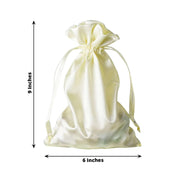 60 Satin 6" x 9" Wedding Party Favor Bags Drawstring Pouch