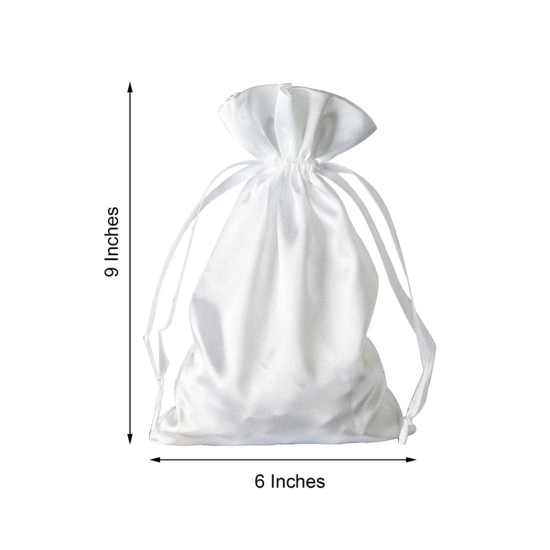 60 Satin 6" x 9" Wedding Party Favor Bags Drawstring Pouch