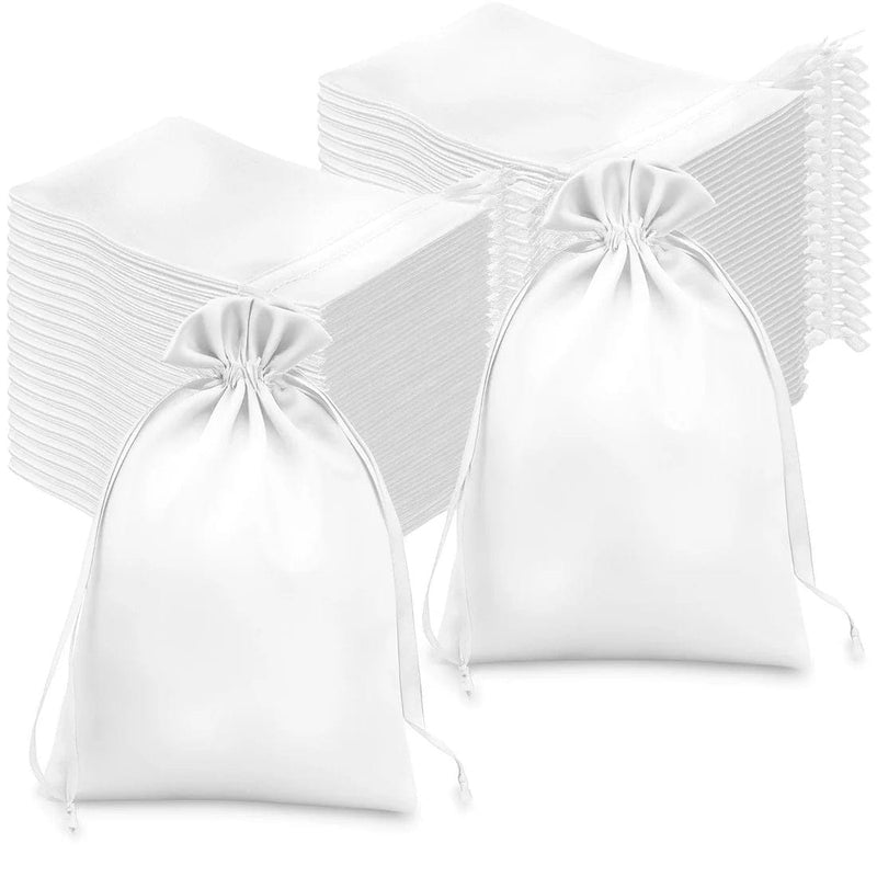 60 Satin 6" x 9" Wedding Party Favor Bags Drawstring Pouch