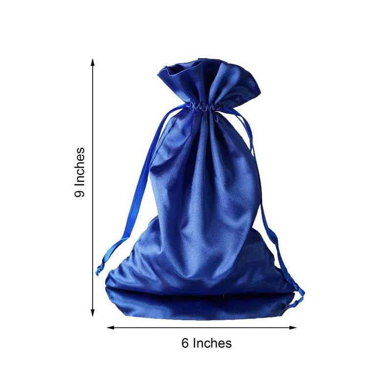 60 Satin 6" x 9" Wedding Party Favor Bags Drawstring Pouch