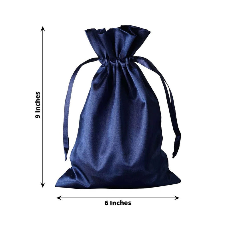 60 Satin 6" x 9" Wedding Party Favor Bags Drawstring Pouch